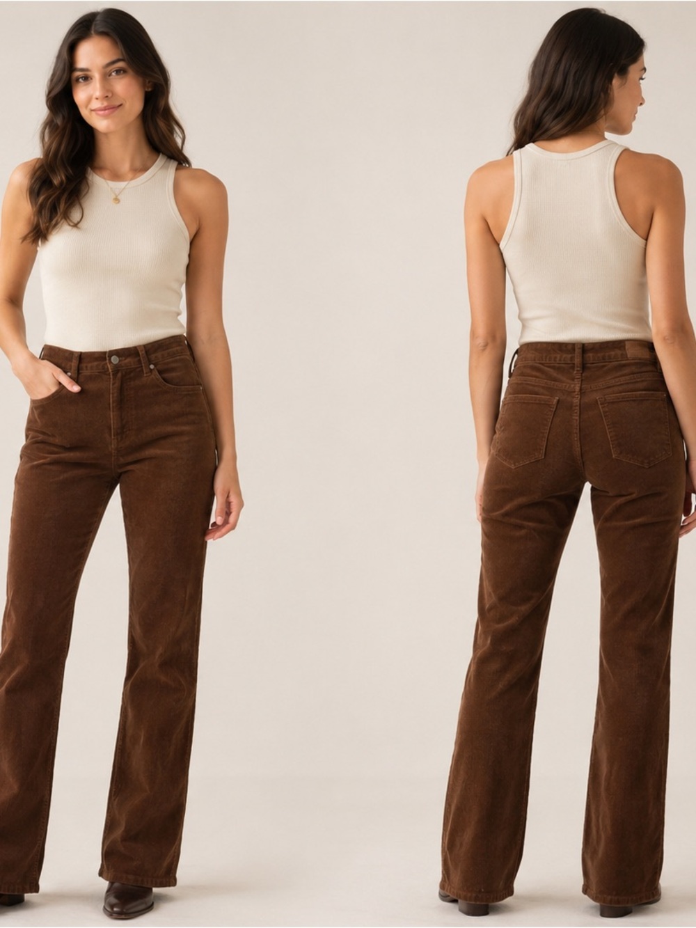 Well Worn Brown Corduroy Pants – Size 8